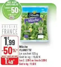 G20 Mâche florette offre