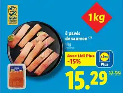 Lidl 8 pavés de saumon offre
