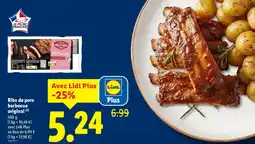 Lidl Ribs de porc barbecue original offre