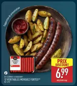 ALDI 12 Véritables Merguez Fortes offre