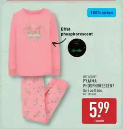 ALDI PYJAMA PHOSPHORESCENT offre