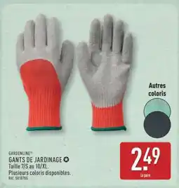 ALDI GANTS DE JARDINAGE offre