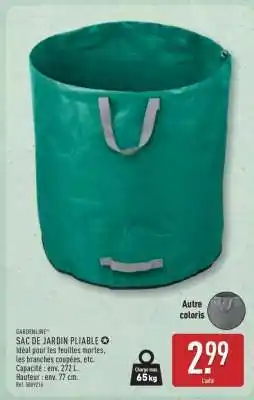 ALDI SAC DE JARDIN PLIABLE offre