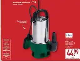 ALDI FERRE POMPE À EAU SUBMERSIBLE offre