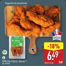 ALDI Spicy au poulet halal offre