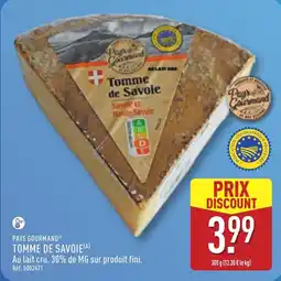 ALDI Pays gourmand tomme de savoie offre