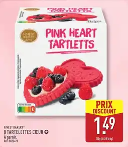 ALDI Finest bakery 8 tartelettes cœur offre