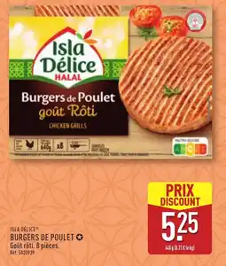 ALDI Isla délice burgers de poulet offre