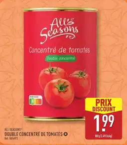 ALDI All seasons double concentré de tomates offre