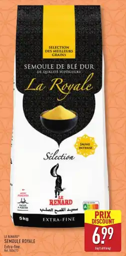 ALDI Le renard semoule royale offre