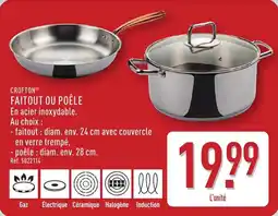 ALDI Crofton faitout ou poêle offre