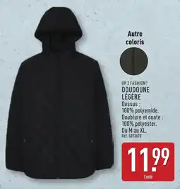 ALDI Up 2 fashion doudoune légère offre