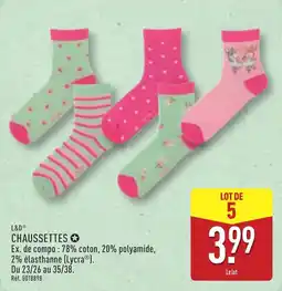 ALDI L&d chaussettes offre