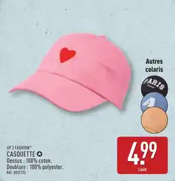 ALDI Up 2 fashion casquette offre