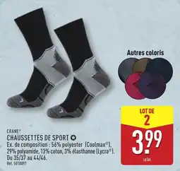 ALDI Crane chaussettes de sport offre