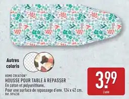 ALDI Home creation housse pour table à repasser offre