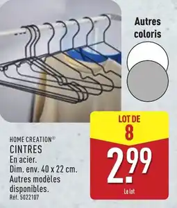 ALDI Home creation cintres offre