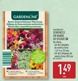 ALDI Gardenline semences en bande ou disque offre