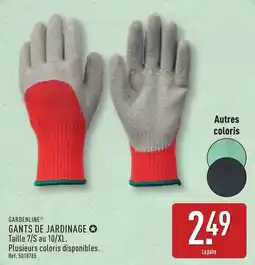 ALDI Gardenline gants de jardinage offre