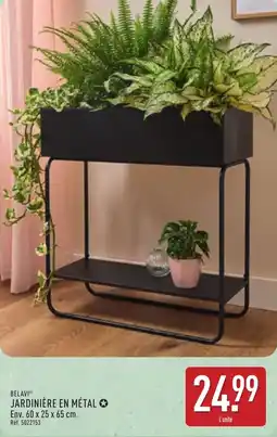 ALDI Belavi jardinière en JARDINIÈRE EN MÉTAL ✪ Env. 60 x 25 x 65 cm. offre