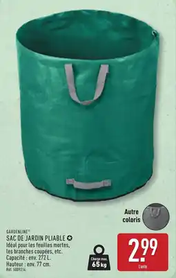 ALDI Gardenline sac de jardin pliable offre