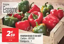 Netto Poivron rouge et qu vert offre