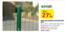 Rural Master Kicioz grillage soudé plastifié vert 20 m offre