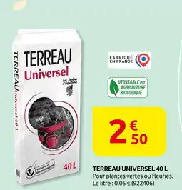 Rural Master Terreau universel 40 l offre