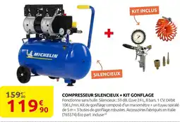 Rural Master Michelin compresseur silencieux + kit gonflage offre