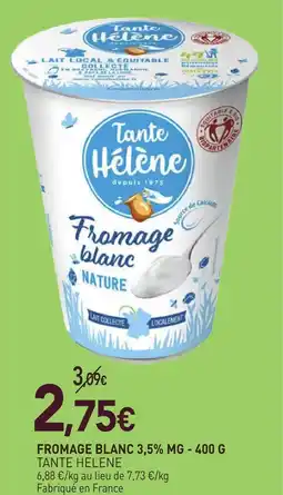 naturéO Tante helene fromage blanc 3,5% mg - 400 g offre