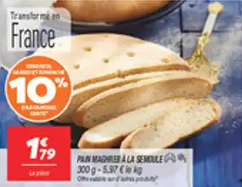 Pain maghreb a la semoule