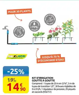 Rural Master Kit d'irrigation goutte à goutte offre