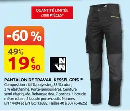 Rural Master Nw pantalon de travail kessel gris offre