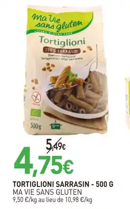 naturéO Ma vie sans gluten tortiglioni sarrasin - 500 g offre