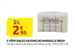Rural Master 5 véritables savons de marseille brun offre
