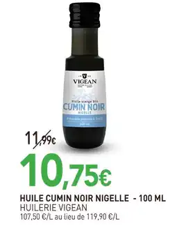 naturéO Huilerie vigean huile cumin noir nigelle - 100 ml offre