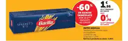 Super U Barilla spaghetti n°5 offre
