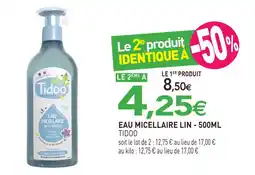 naturéO Tidoo eau micellaire lin - 500ml offre