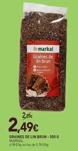 naturéO Markal graines de lin brun - 500 g offre