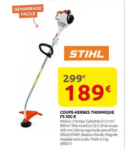 Rural Master Stihl coupe-herbes thermique fs 50c-e offre