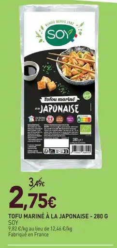naturéO Soy tofu mariné à la japonaise - 280 g offre