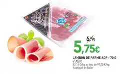 naturéO Viabio jambon de parme aop - 70 g offre