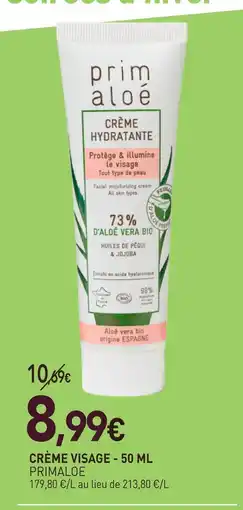 naturéO Primaloe crème visage offre