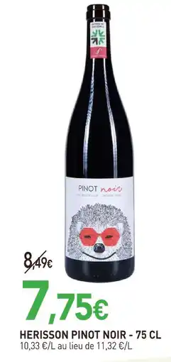 naturéO Herisson pinot noir - 75 cl offre