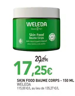 naturéO Weleda skin food baume corps - 150 ml offre