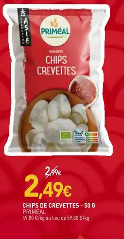 naturéO Primeal chips de crevettes offre
