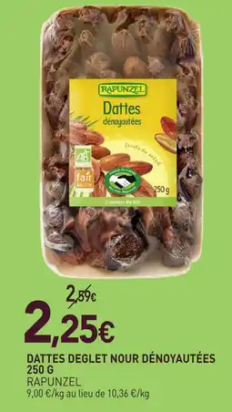 naturéO Rapunzel dattes deglet nour dénoyautées offre