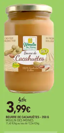 naturéO Moulin des moines beurre de cacahuètes offre