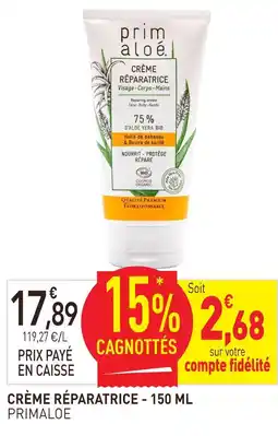 naturéO Primaloe crème réparatrice - 150 ml offre