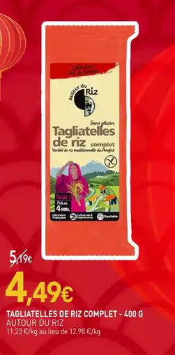 naturéO Autour du riz tagliatelles de riz complet - 400 g offre